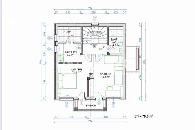 Къща/Вила, Черни връх, 683089, Снимка 3