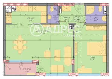 Двустаен апартамент, София, Хладилника, 679090, Снимка 1