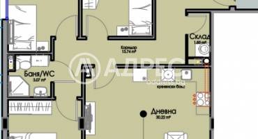 Многостаен апартамент, Бургас, Хоризонт, 681090, Снимка 2