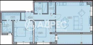 Тристаен апартамент, Варна, Кайсиева градина, 679091, Снимка 1