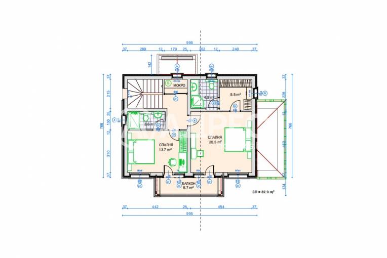 Къща/Вила, Черни връх, 683092, Снимка 3