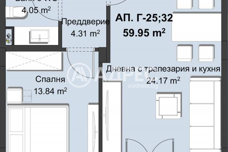 Двустаен апартамент, Пловдив, Христо Смирненски, 635093, Снимка 5