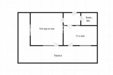 Двустаен апартамент, Бургас, Меден рудник - зона В, 692093, Снимка 1