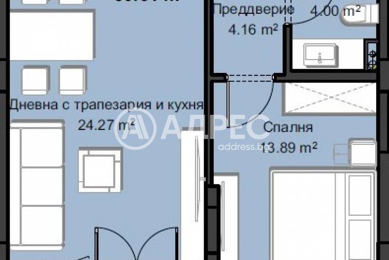 Двустаен апартамент, Пловдив, Христо Смирненски, 635094, Снимка 5