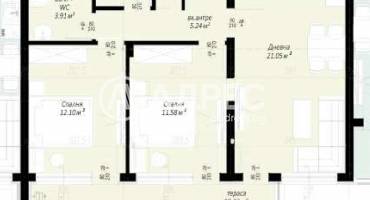 Тристаен апартамент, Пловдив, Беломорски, 666096, Снимка 3