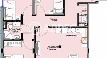 Многостаен апартамент, Бургас, Хоризонт, 681096, Снимка 2