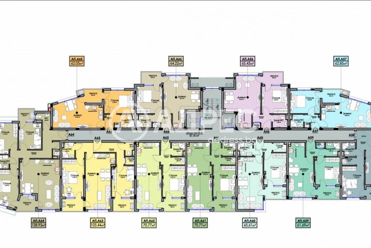 Многостаен апартамент, Бургас, Хоризонт, 681096, Снимка 3