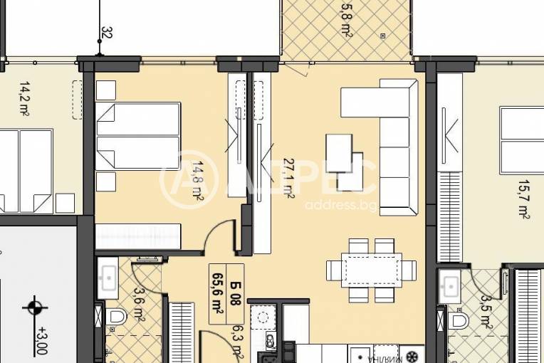 Двустаен апартамент, София, Бояна, 678097, Снимка 4