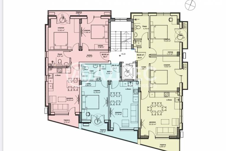 Тристаен апартамент, Пловдив, Център, 651099, Снимка 2