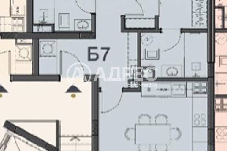 Тристаен апартамент, София, Овча купел, 685100, Снимка 3