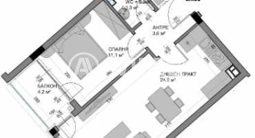 Двустаен апартамент, Варна, Владислав Варненчик, 702100, Снимка 3