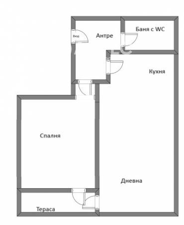 Двустаен апартамент, София, Дружба 2, 655104, Снимка 1