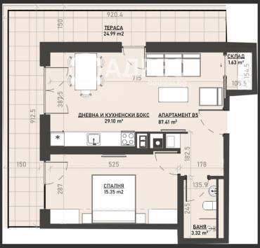 Двустаен апартамент, София, Бояна, 676105, Снимка 1