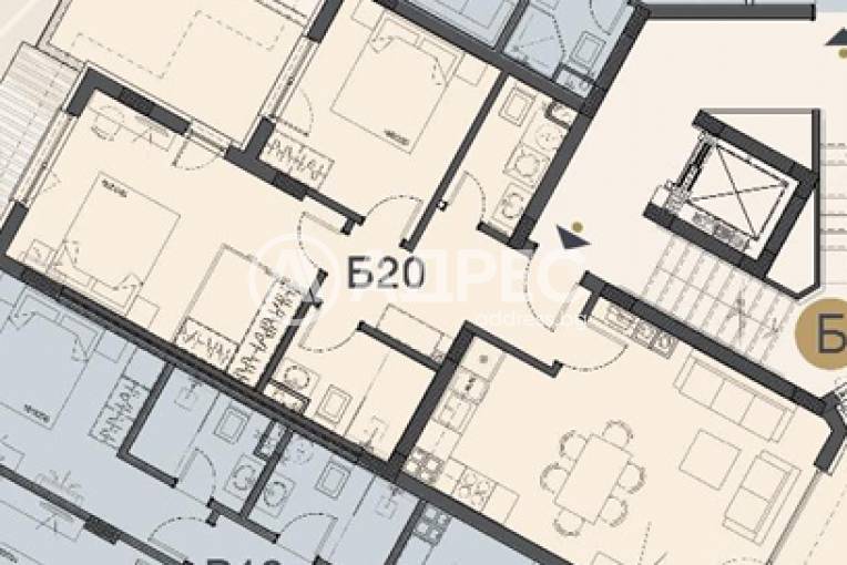 Тристаен апартамент, София, Овча купел, 685105, Снимка 3