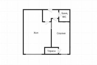 Двустаен апартамент, Бургас, Изгрев, 631106, Снимка 1