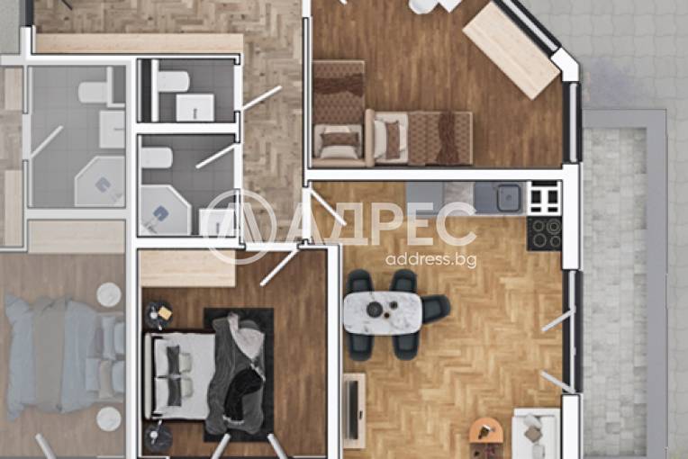 Тристаен апартамент, София, Овча купел 1, 644107, Снимка 1