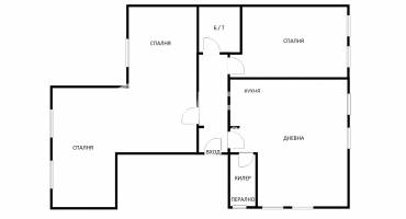 Многостаен апартамент, Варна, Колхозен пазар, 669108, Снимка 3