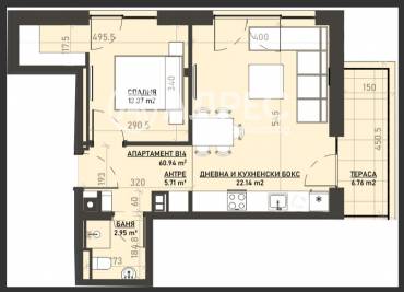 Двустаен апартамент, София, Бояна, 676108, Снимка 1