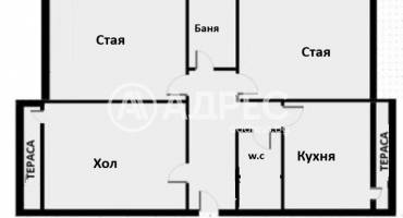 Тристаен апартамент, София, Дианабад, 664109, Снимка 1