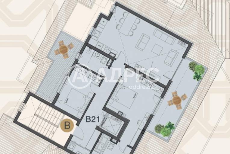 Тристаен апартамент, София, Овча купел, 685109, Снимка 3