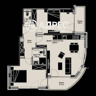 Тристаен апартамент, София, Витоша, 691110, Снимка 1