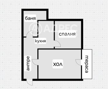 Двустаен апартамент, София, Център, 635111, Снимка 1