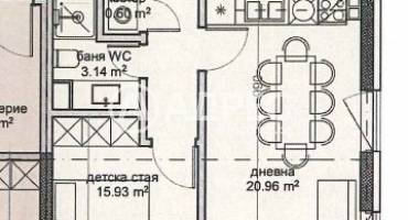 Тристаен апартамент, Варна, Владислав Варненчик, 683112, Снимка 2