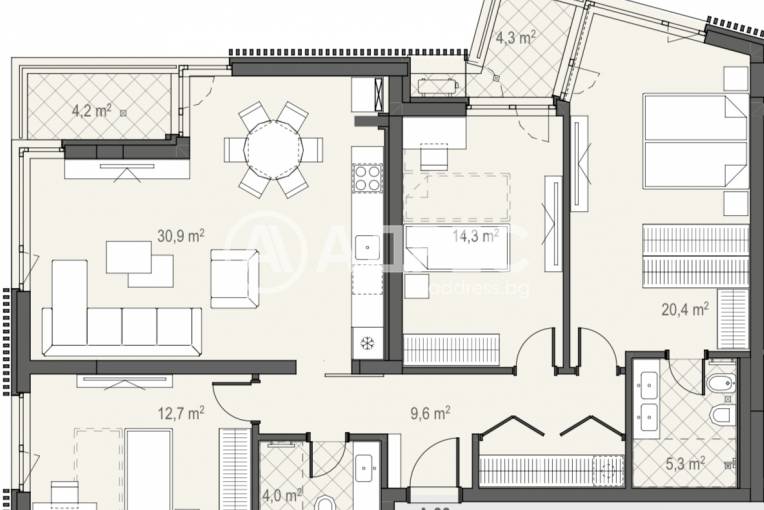Многостаен апартамент, София, Манастирски ливади - запад, 685112, Снимка 1