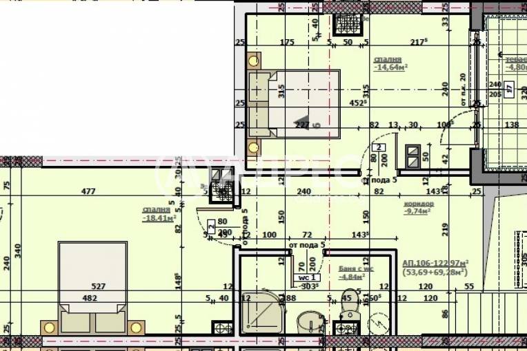 Тристаен апартамент, Стара Загора, Широк център, 688113, Снимка 4