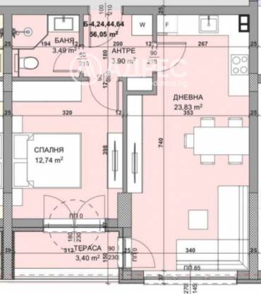 Двустаен апартамент, Варна, Владислав Варненчик, 685115, Снимка 1