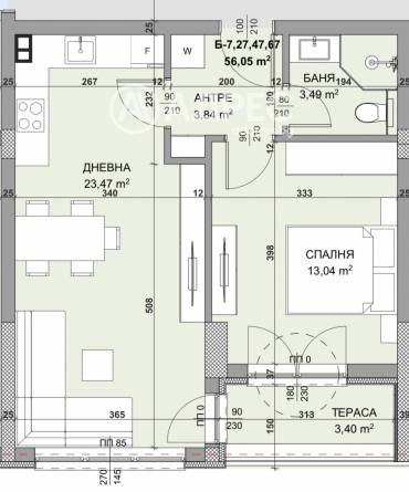 Двустаен апартамент, Варна, Владислав Варненчик, 685115, Снимка 1