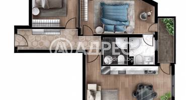 Тристаен апартамент, София, Люлин 5, 586116, Снимка 4