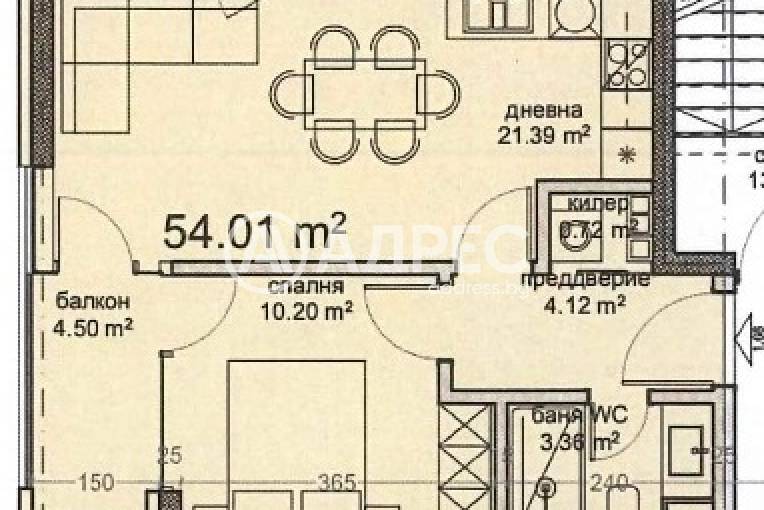 Двустаен апартамент, Варна, Владислав Варненчик, 683117, Снимка 2