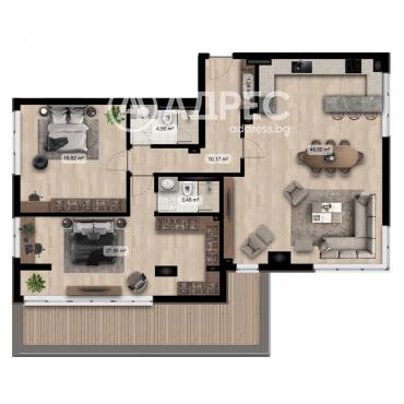 Тристаен апартамент, София, 651118, Снимка 1