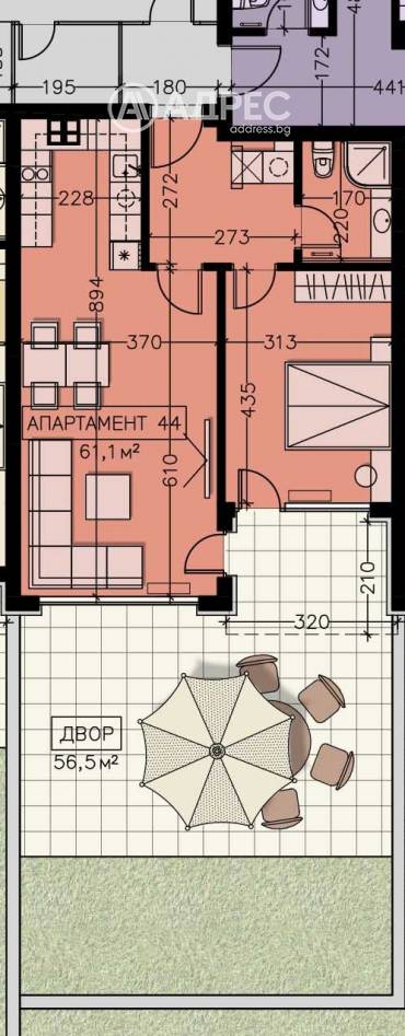 Двустаен апартамент, София, Манастирски ливади - изток, 655118, Снимка 1