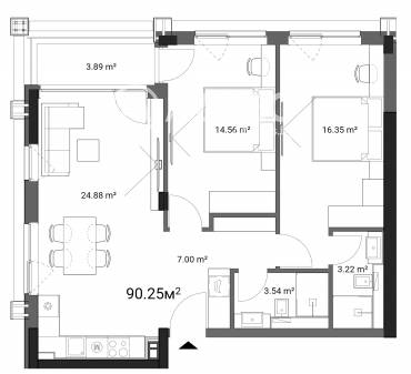 Тристаен апартамент, София, Овча купел 1, 668121, Снимка 1