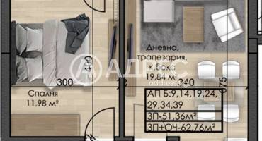 Двустаен апартамент, София, Овча купел, 683121, Снимка 3