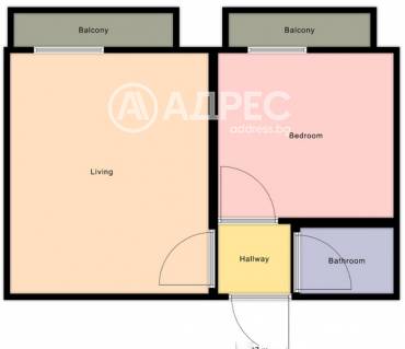 Двустаен апартамент, София, Малинова Долина, 671122, Снимка 1