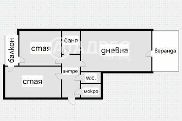 Тристаен апартамент, София, Драгалевци, 682124, Снимка 1