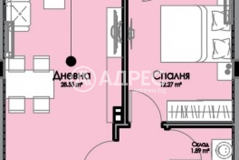 Двустаен апартамент, Бургас, Хоризонт, 681127, Снимка 3