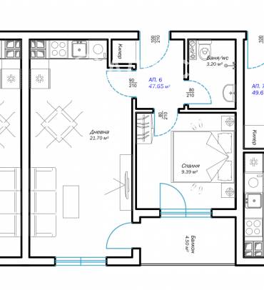 Двустаен апартамент, Варна, м-ст Пчелина, 667128, Снимка 1