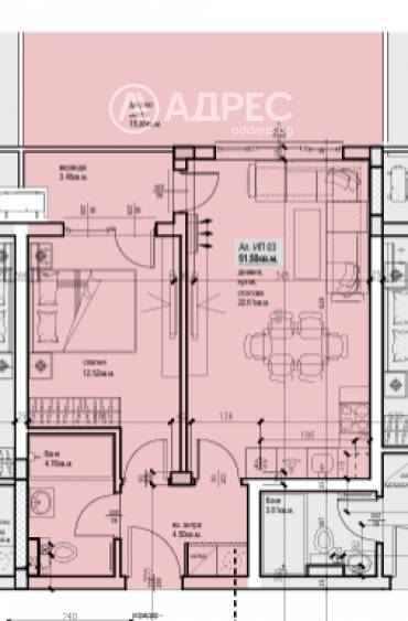 Двустаен апартамент, Пловдив, Южен, 681130, Снимка 1