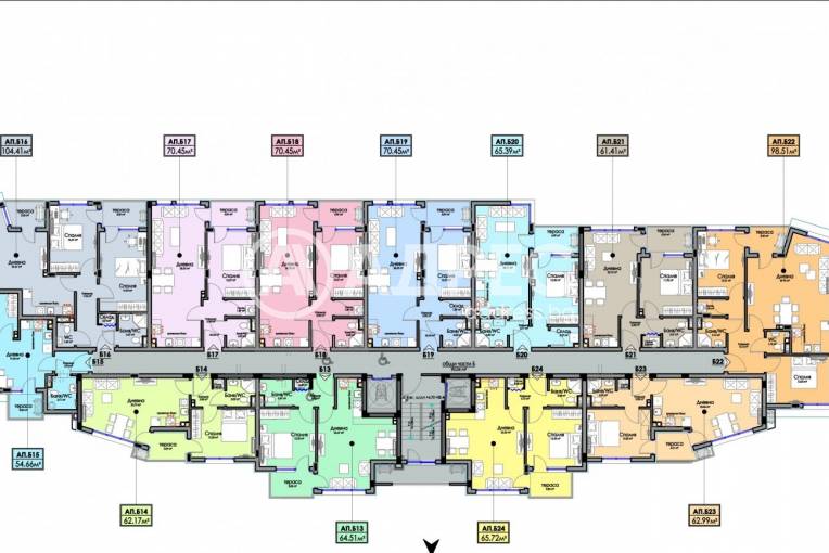 Тристаен апартамент, Бургас, Хоризонт, 681131, Снимка 4