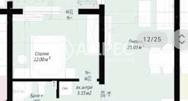 Двустаен апартамент, Пловдив, Беломорски, 666132, Снимка 2