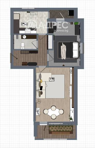 Двустаен апартамент, София, Надежда 1, 675132, Снимка 2