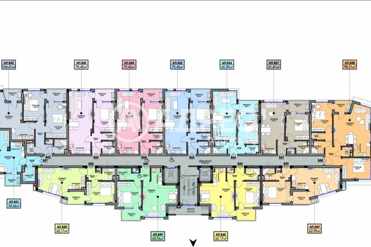 Тристаен апартамент, Бургас, Хоризонт, 681134, Снимка 4
