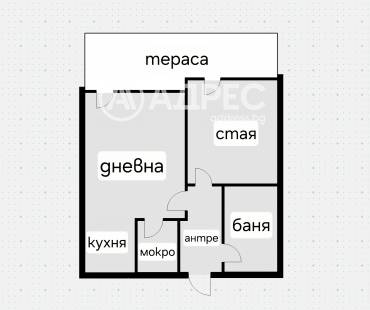 Двустаен апартамент, София, Овча купел, 678135, Снимка 1