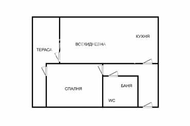 Двустаен апартамент, Варна, к.к. Чайка, 541138, Снимка 1