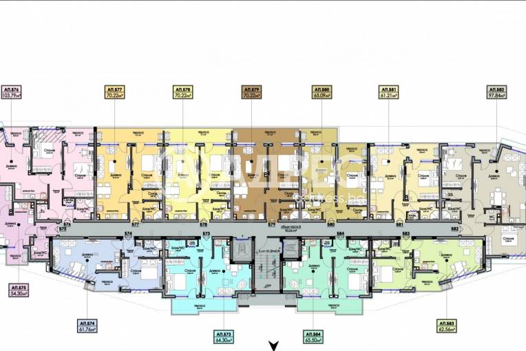 Тристаен апартамент, Бургас, Хоризонт, 681138, Снимка 4