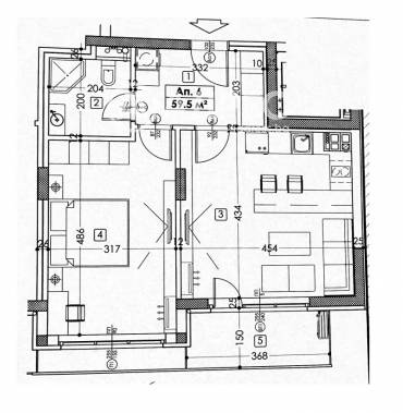 Двустаен апартамент, София, Красно село, 683138, Снимка 1